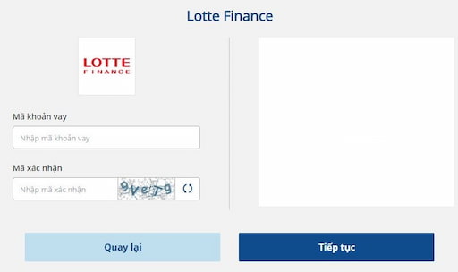 tra cứu khoản vay Lotte Finance qua Payoo